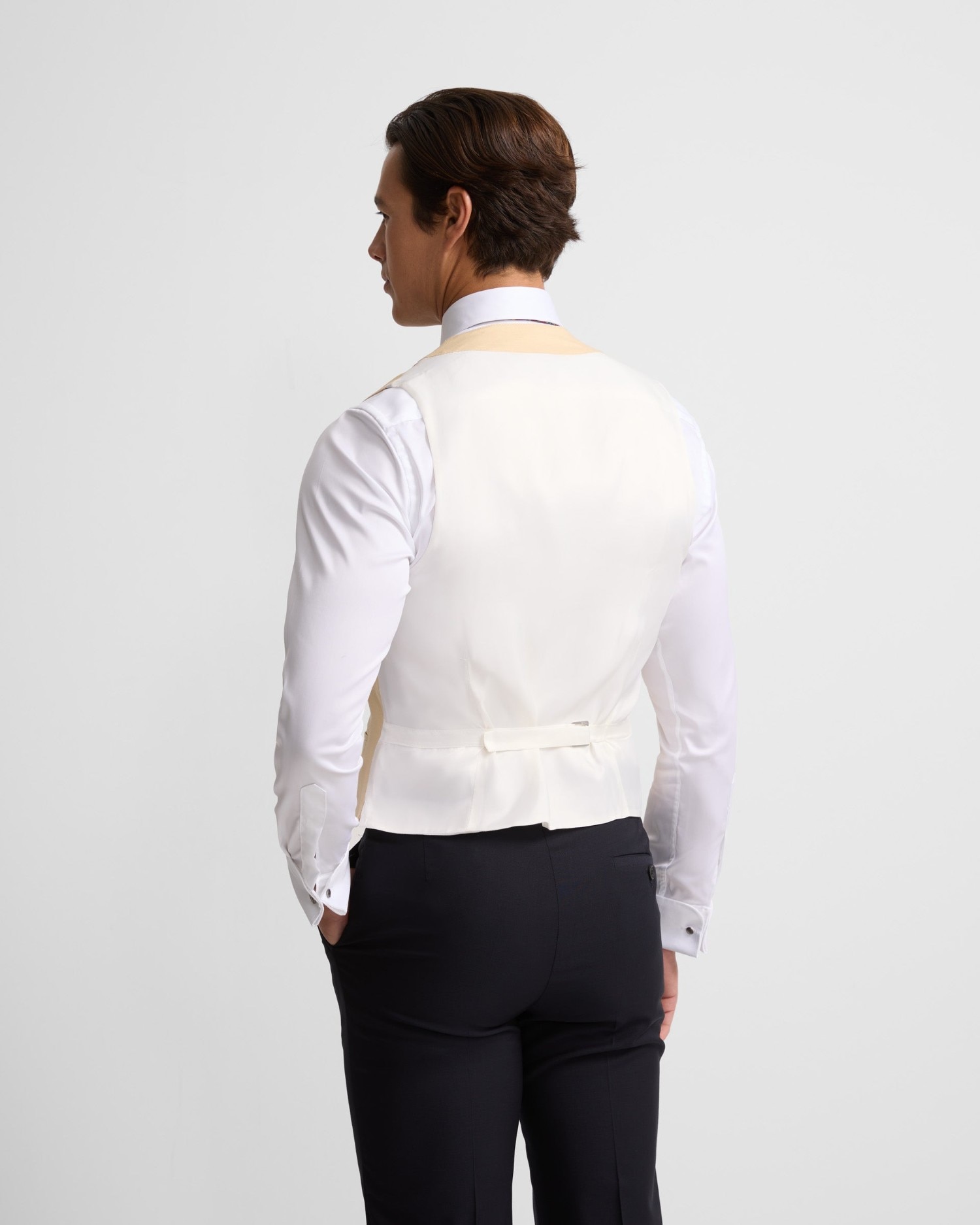 Chaleco de hombre chaqué cuello redondo - Silbon - Camel Camel-2