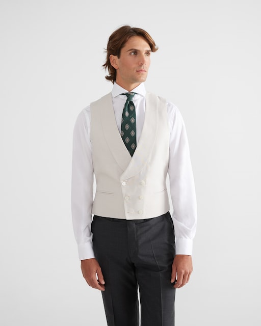Imagen 0 de Chaleco de traje ceremonia de hombre gris perla