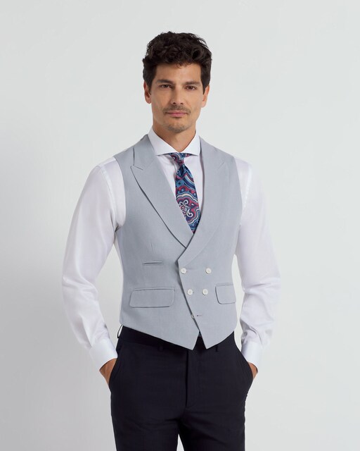 Imagen 0 de Chaleco de traje ceremonia de hombre classic tailoring azul medio