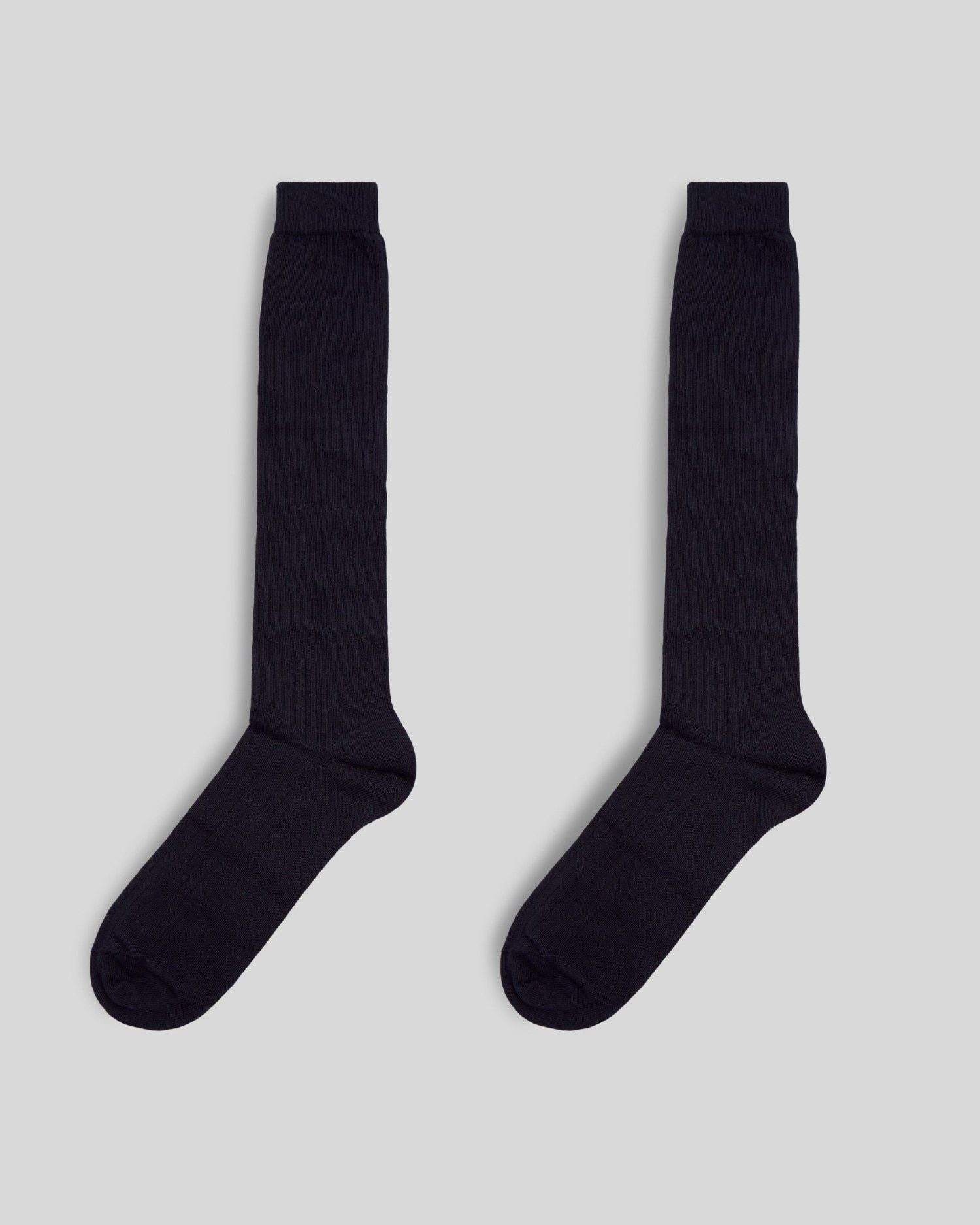 Silbon - Calcetines de hombre tailoring azul marino.