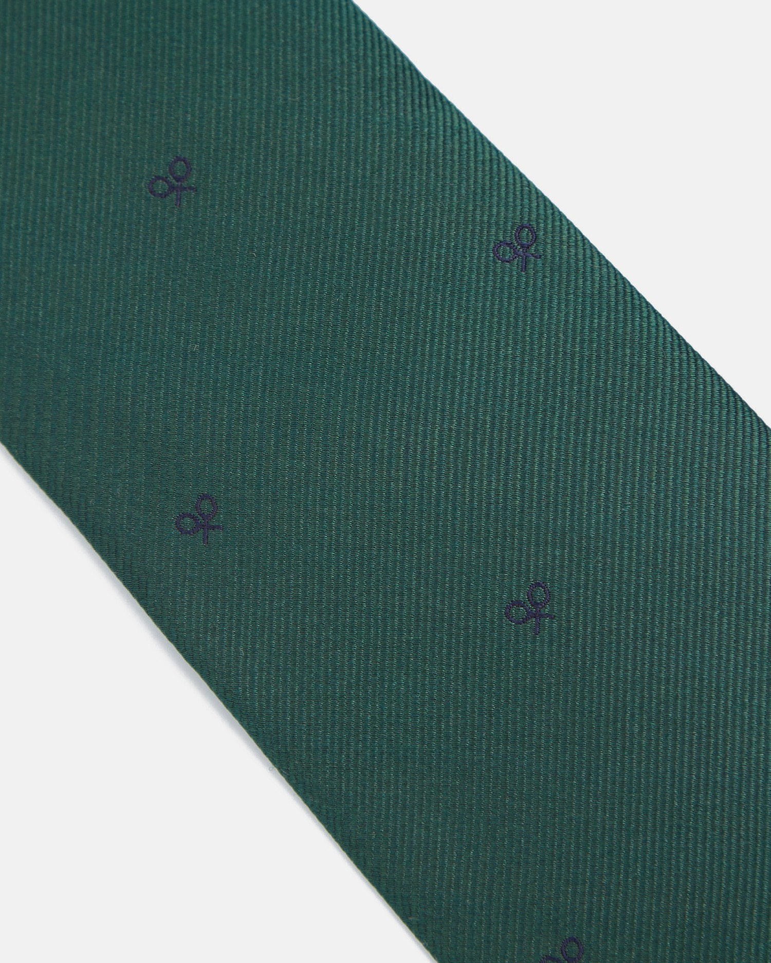 Corbata seda raquetas - Silbon - Verde Verde-3