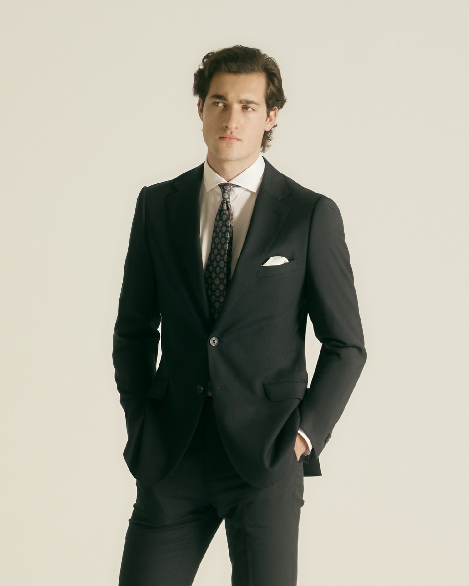 Americana de hombre traje natural stretch - Silbon - Azul marino Azul marino-1