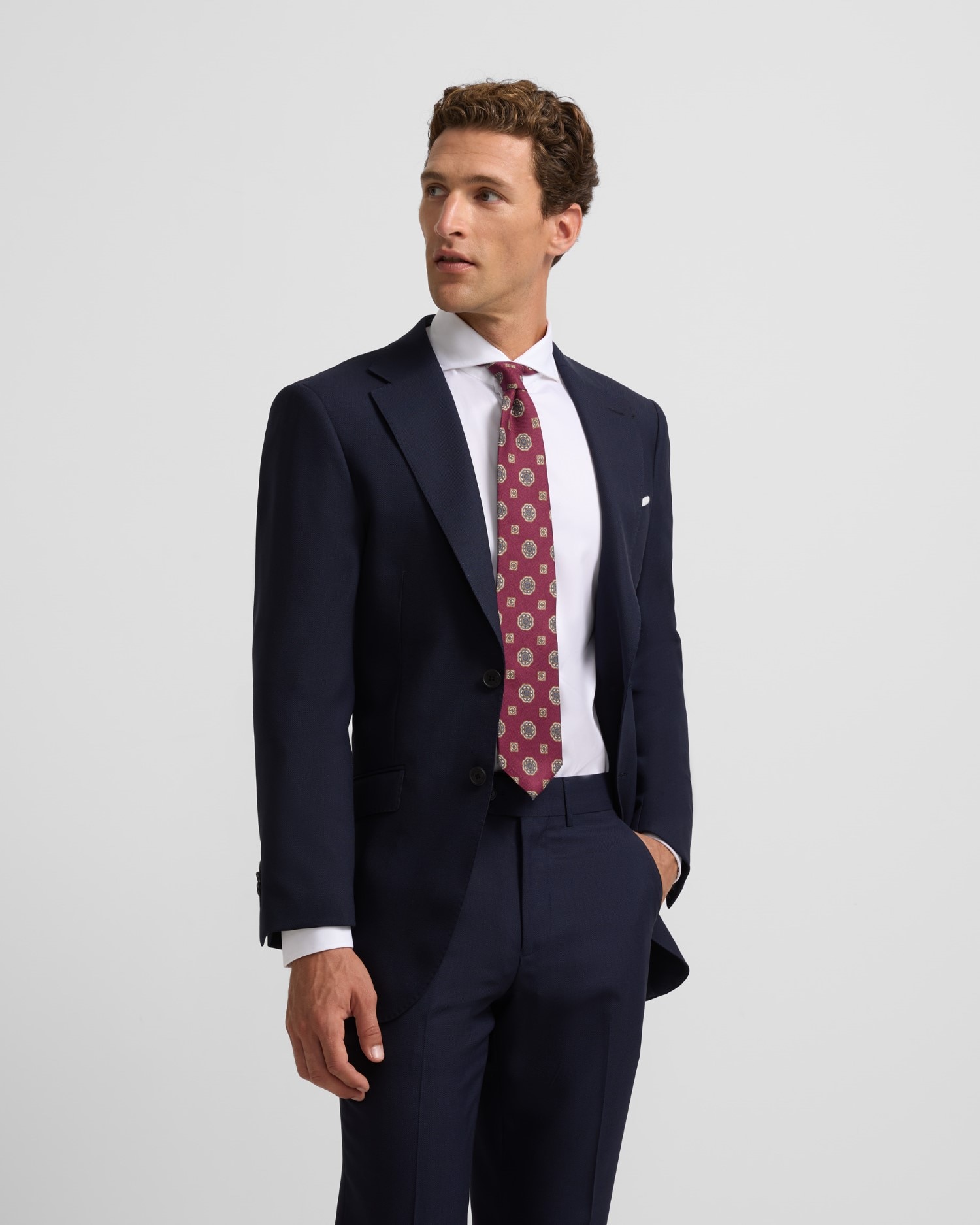 Imagen 0 de Americana de traje de hombre estructura azul marino Azul marino