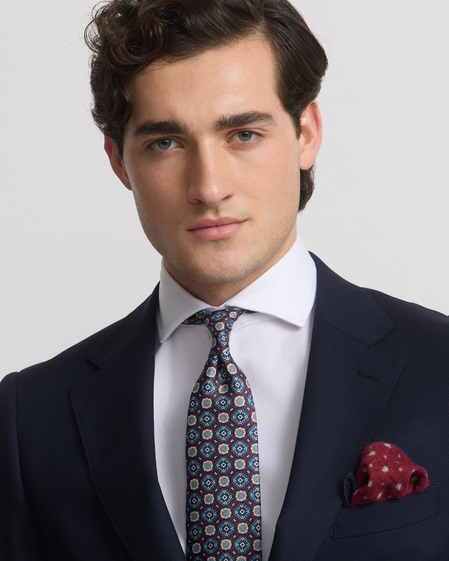 Americana de hombre traje estructura - Silbon - Azul marino Azul marino-3