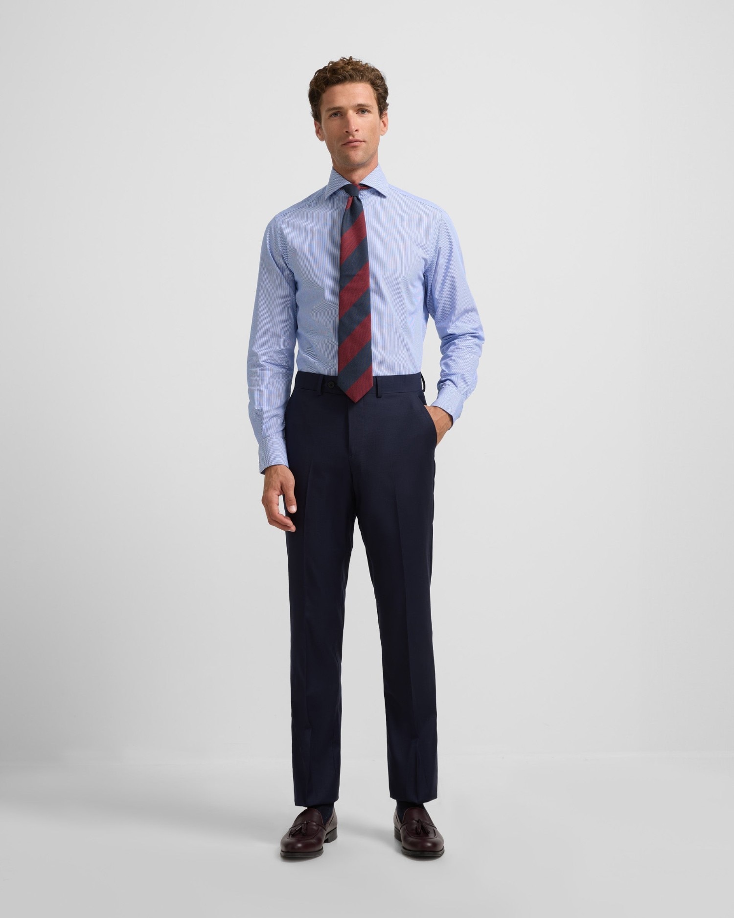 Pantalón de hombre traje essential - Silbon - Azul Azul-1