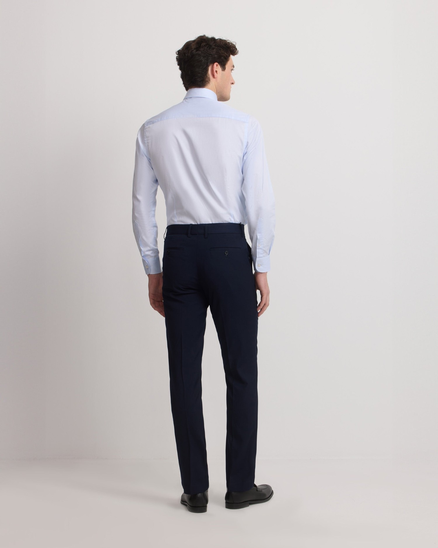 Pantalón de hombre traje natural stretch - Silbon - Azul claro Azul claro-2