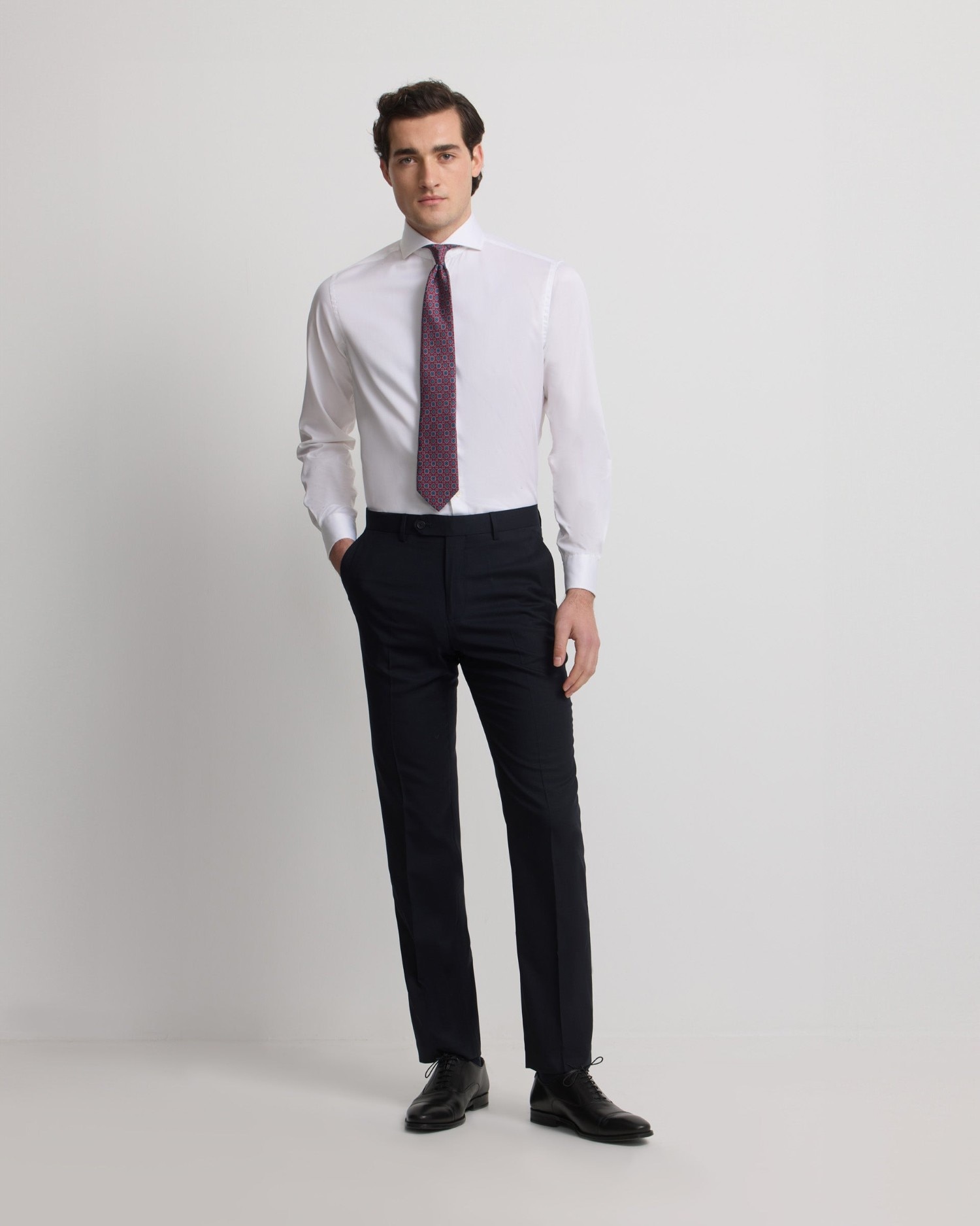 Pantalón de hombre traje natural stretch - Silbon - Azul marino Azul marino-1
