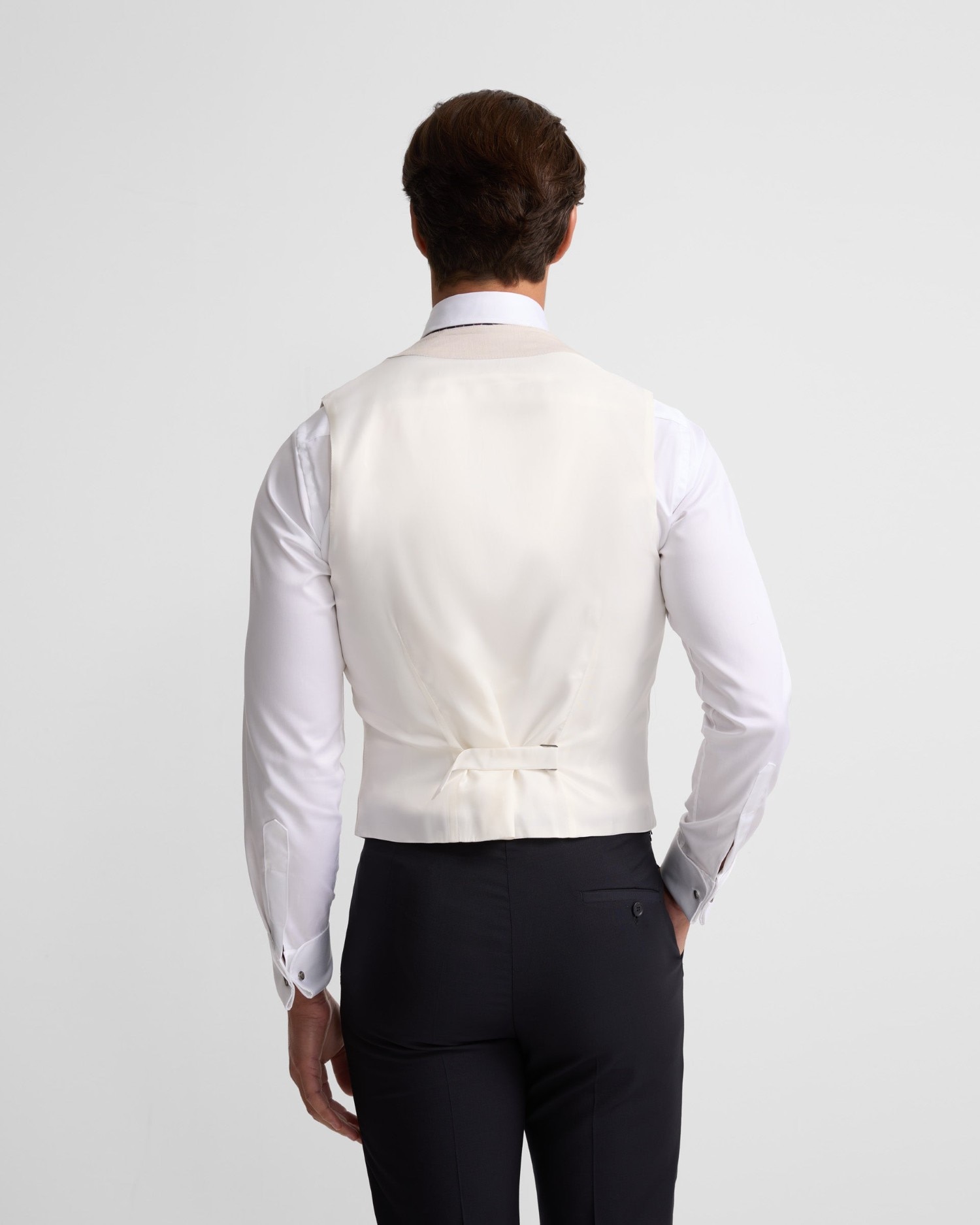 Chaleco de hombre chaqué clásico - Silbon - Gris Gris-2