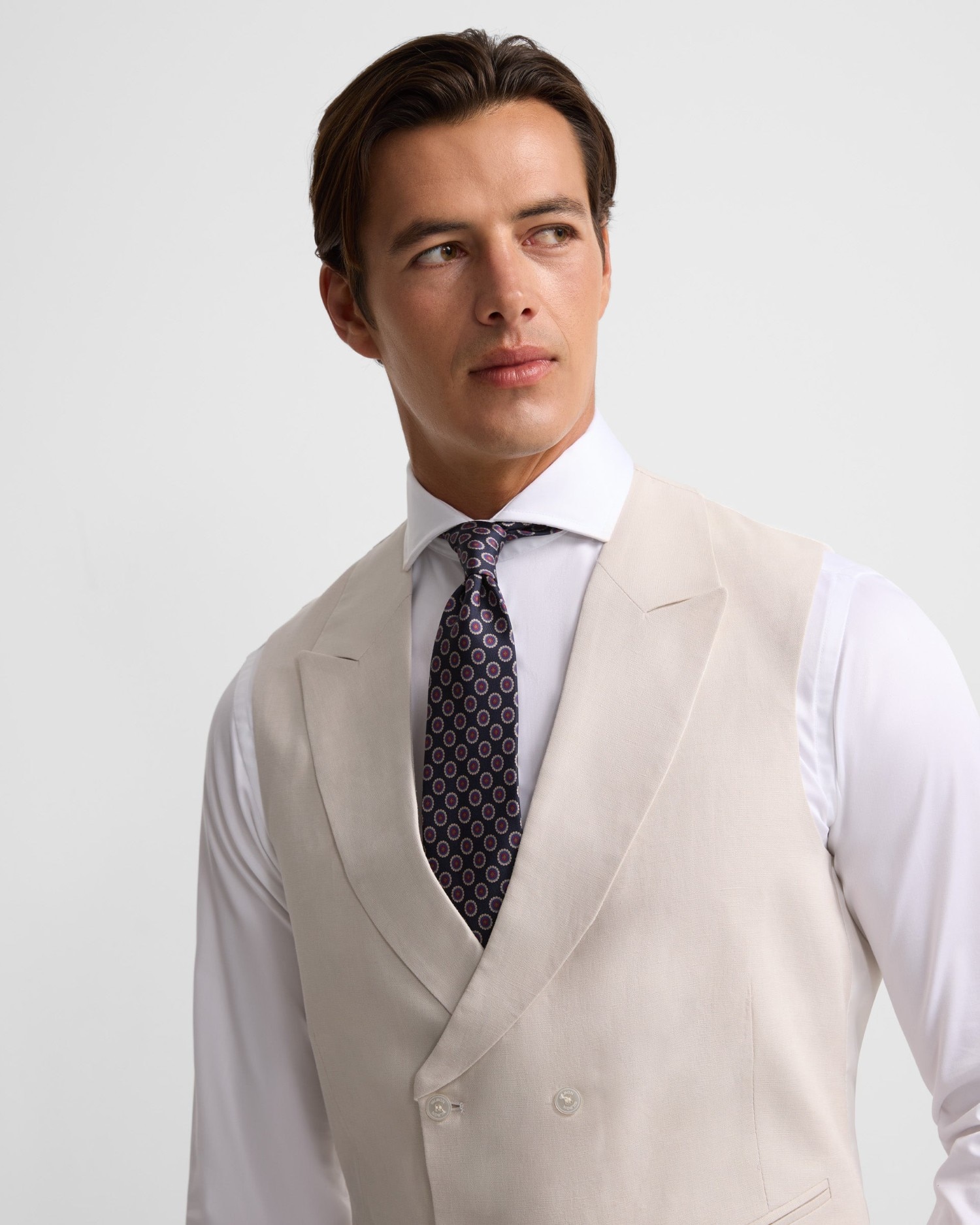 Chaleco de hombre chaqué clásico - Silbon - Gris Gris-3