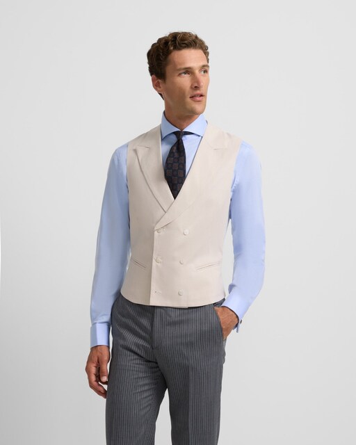 Imagen 0 de Chaleco chaque clasico gris perla