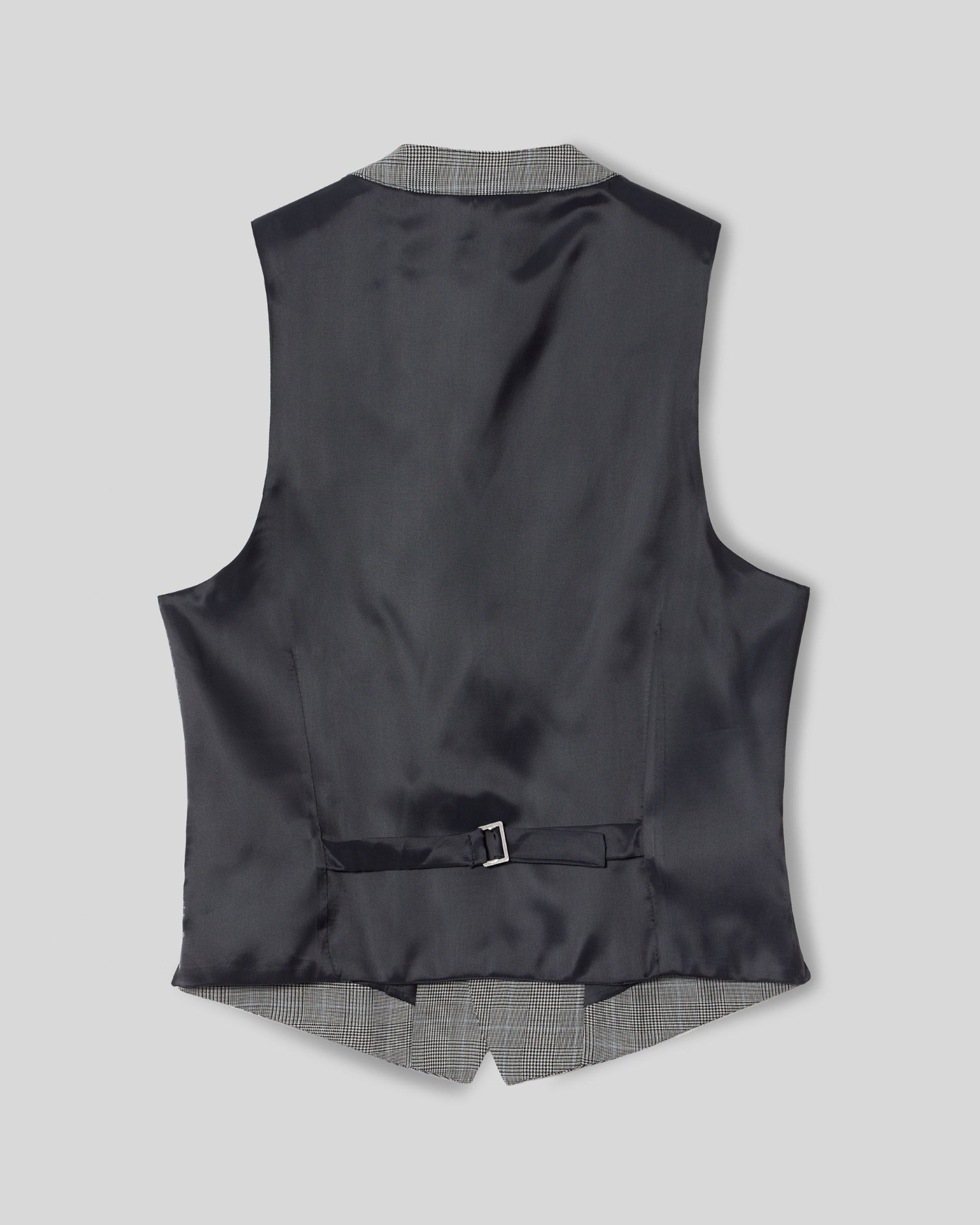 Chaleco de hombre chaqué tailoring príncipe de gales - Silbon - Gris Gris-4