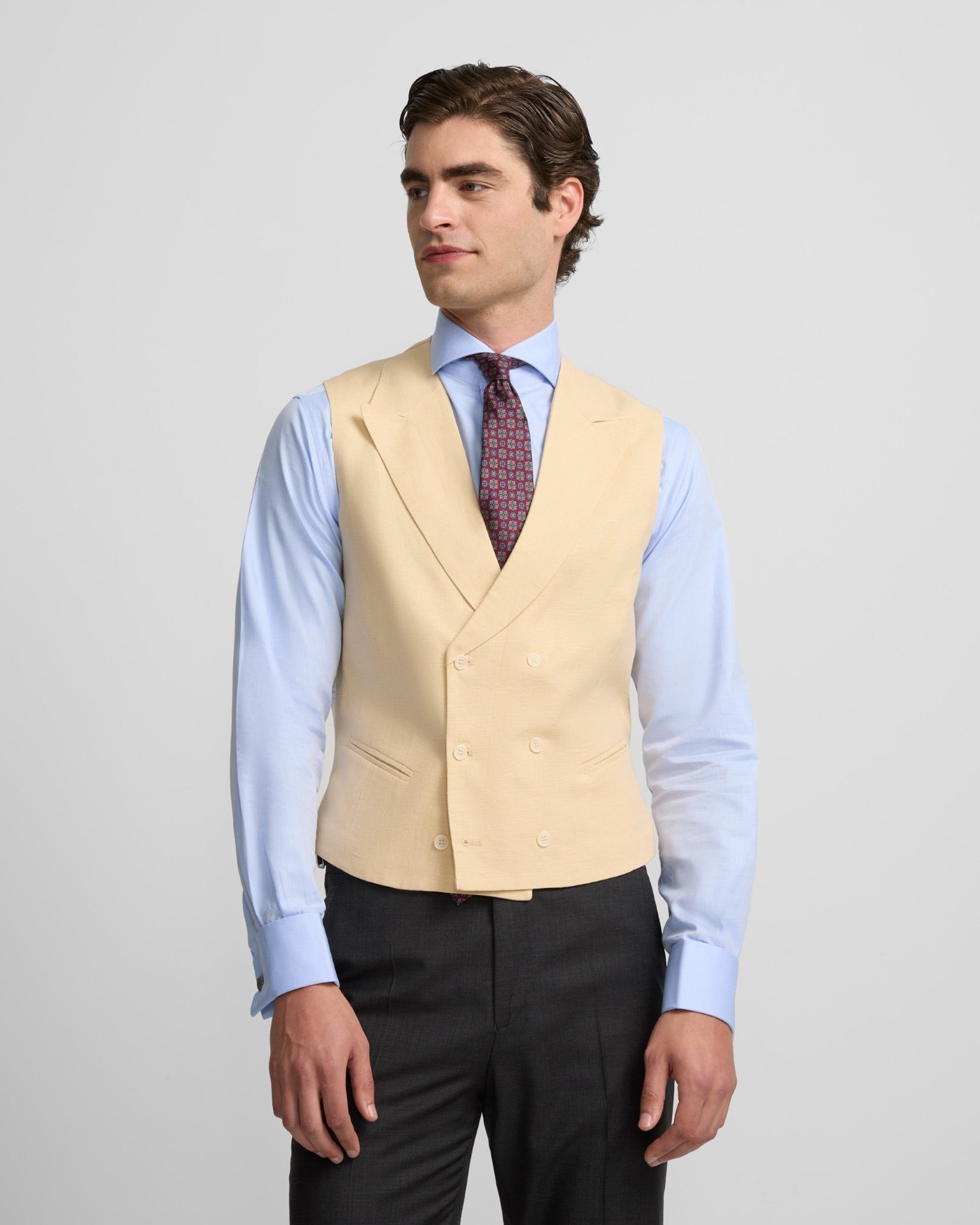 Chaleco de hombre chaqué clásico - Silbon - Camel Camel-1