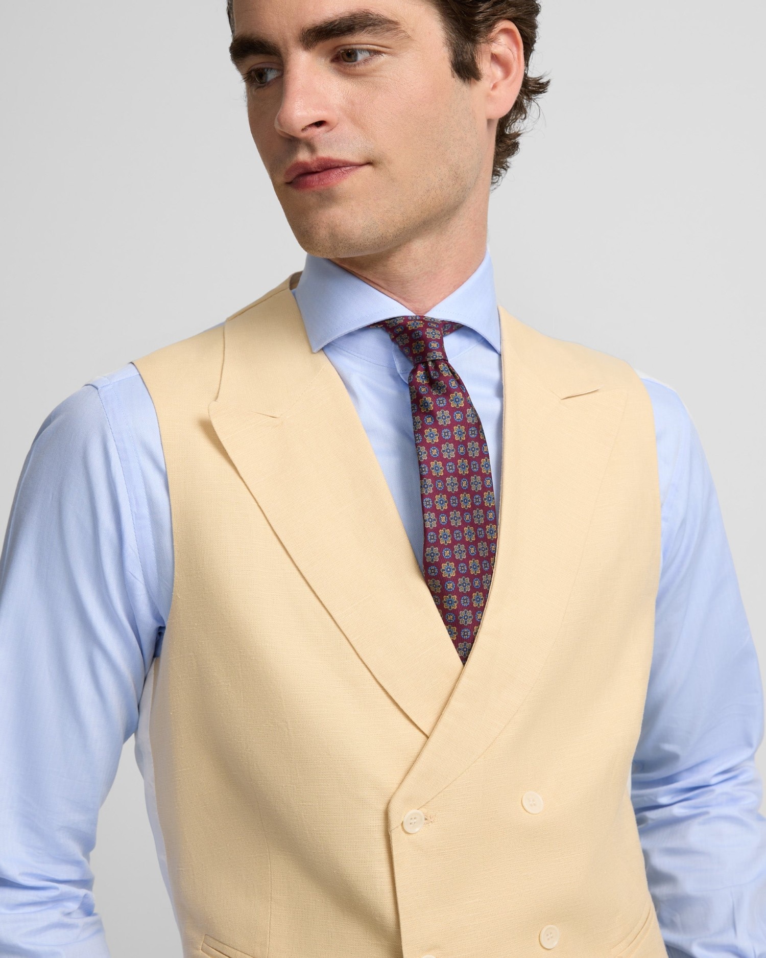 Chaleco de hombre chaqué clásico - Silbon - Camel Camel-3