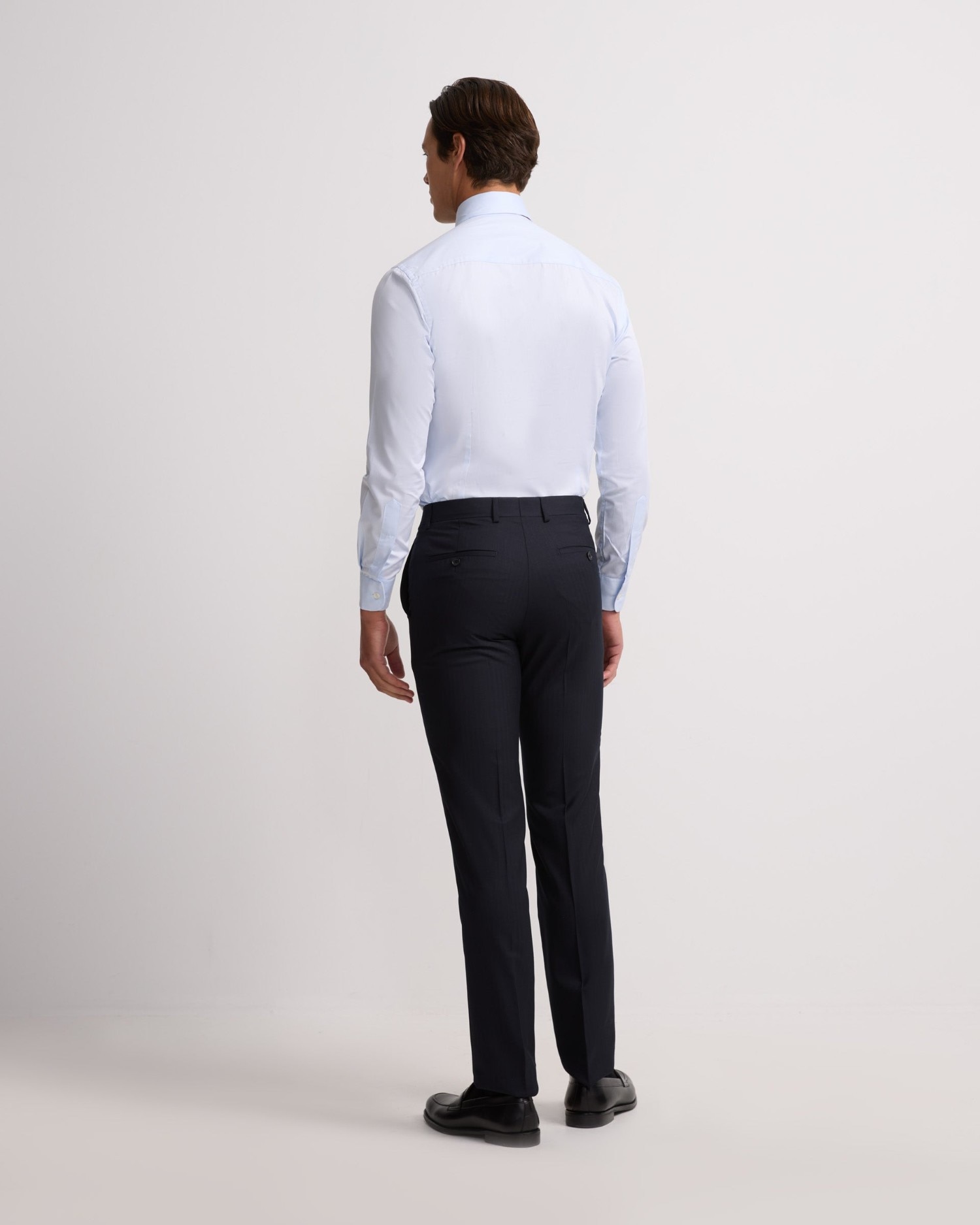 Pantalón de hombre traje clásico espiga - Silbon - Azul marino Azul marino-2