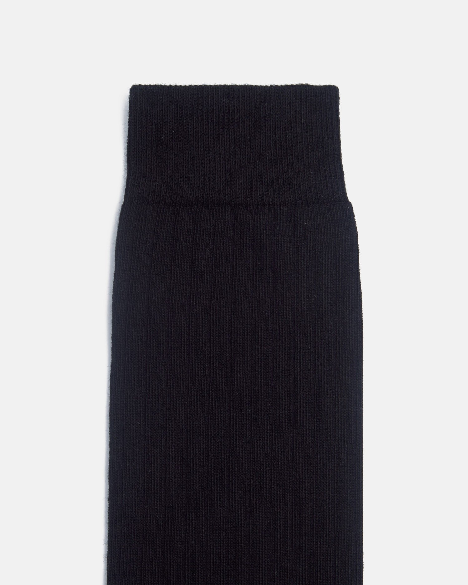 Calcetines altos de hombre negro tailoring silbon - Negro Negro-3