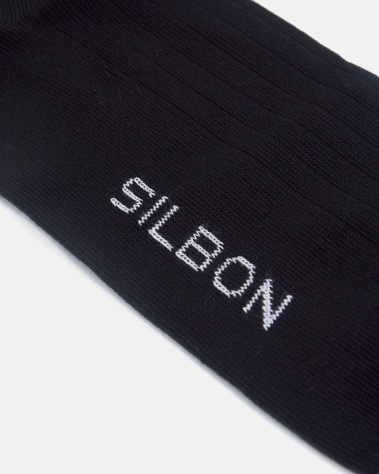 Calcetines altos de hombre negro tailoring silbon - Negro Negro-2