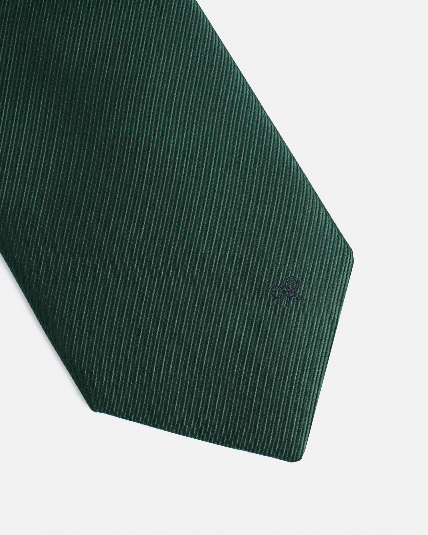 Corbata seda lisa - Silbon - Verde Verde-3