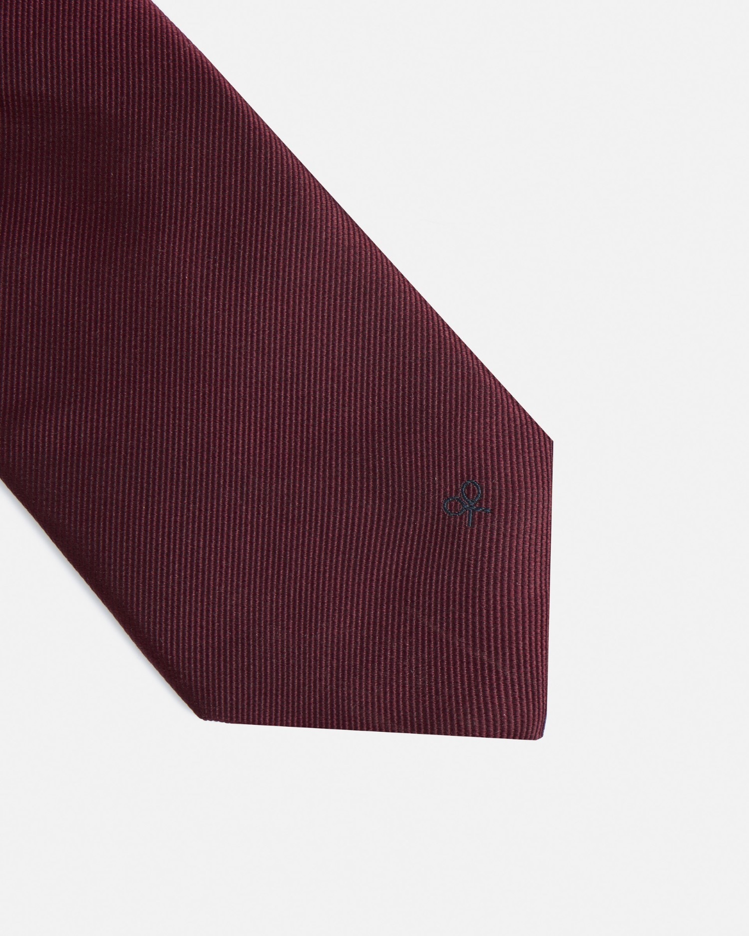 Corbata seda lisa - Silbon - Burdeos Burdeos-3