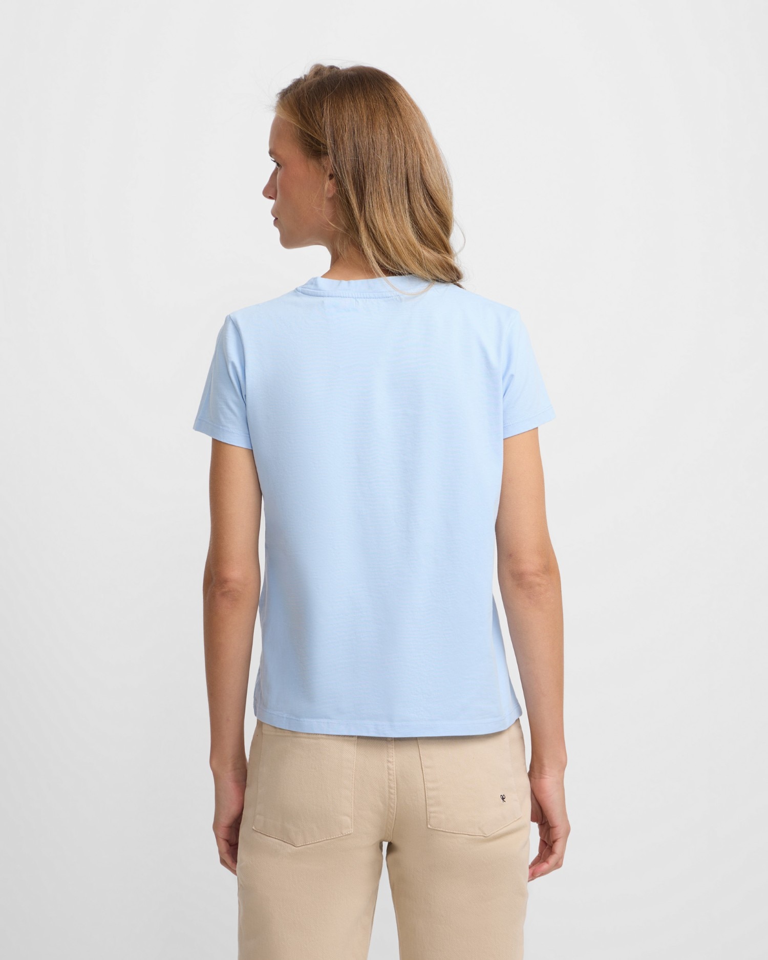 Camiseta woman clasica celeste - Silbon - Azul celeste Azul celeste-2