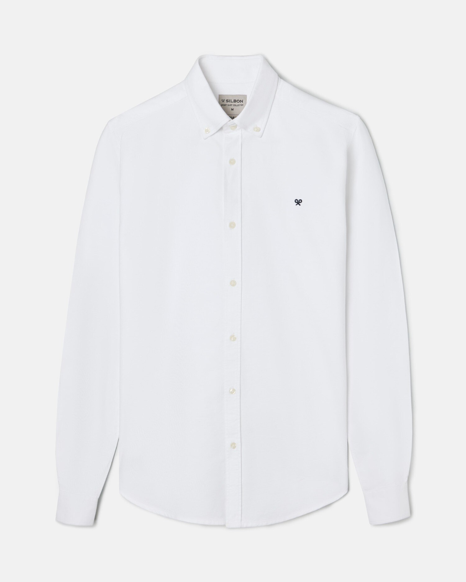Camisa de hombre sport oxford regular fit - Silbon - Blanco Blanco-5