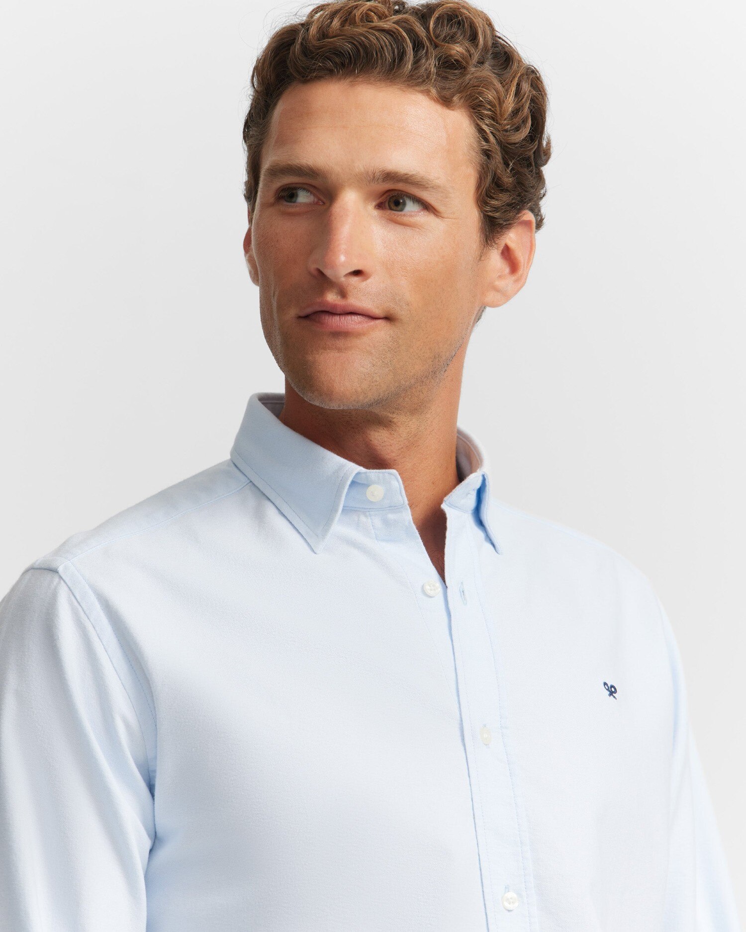 Camisa de hombre sport oxford cutaway - Silbon - Azul celeste Azul celeste-3
