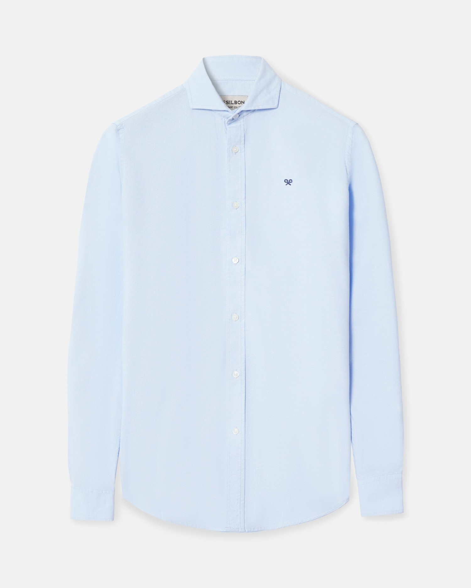 Camisa de hombre sport oxford cutaway - Silbon - Azul celeste Azul celeste-5