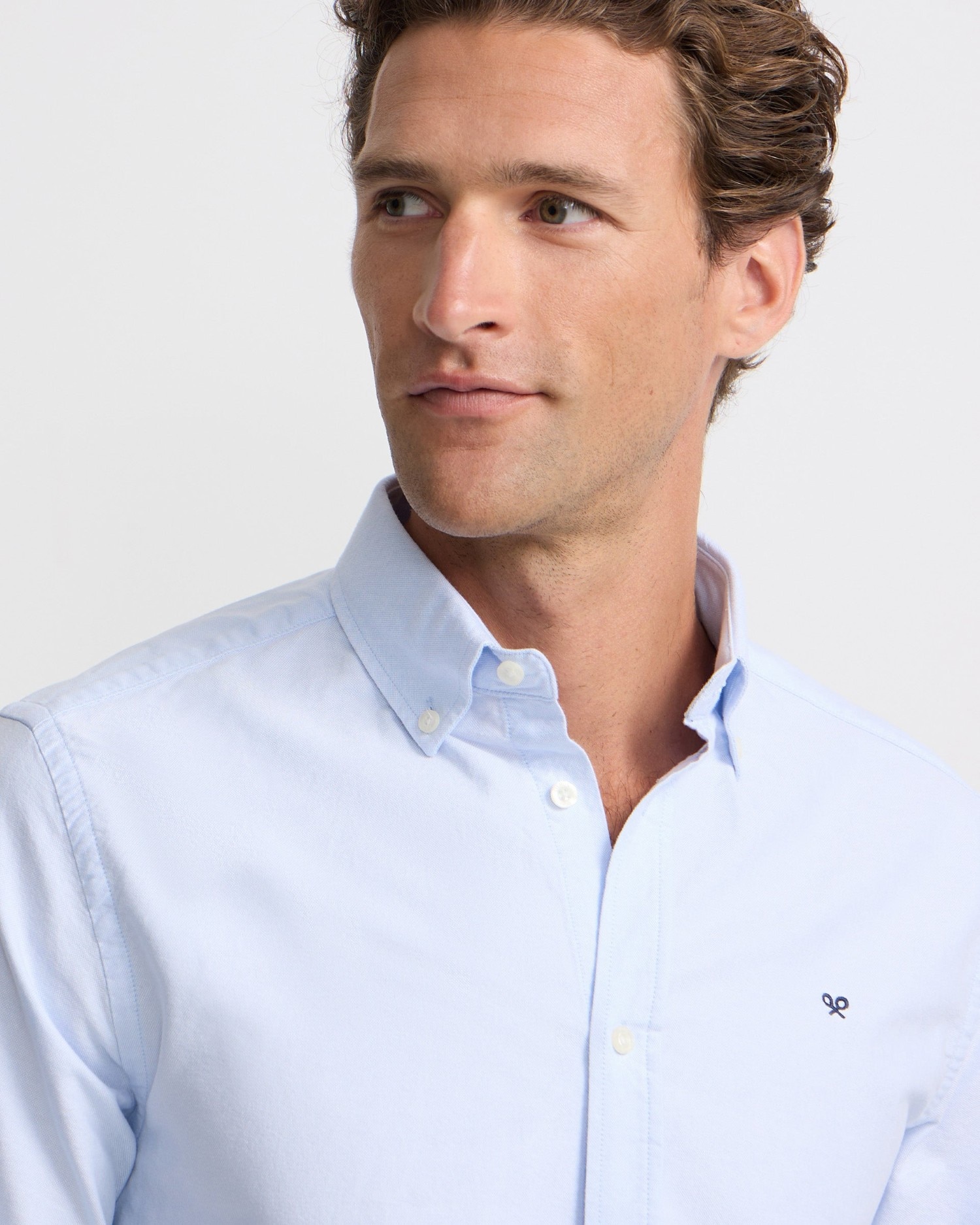 Camisa de hombre sport oxford regular fit - Silbon - Azul celeste Azul celeste-3