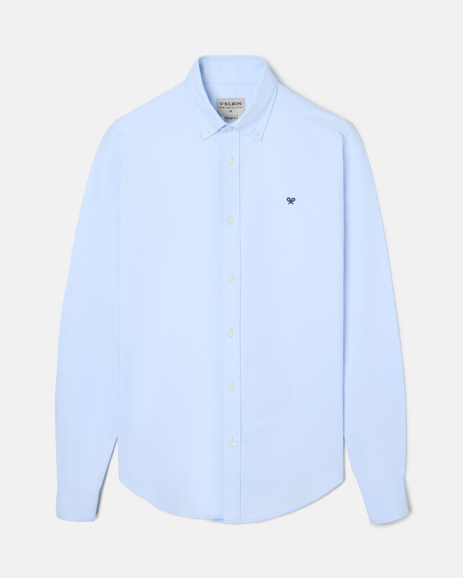 Camisa de hombre sport oxford regular fit - Silbon - Azul celeste Azul celeste-5