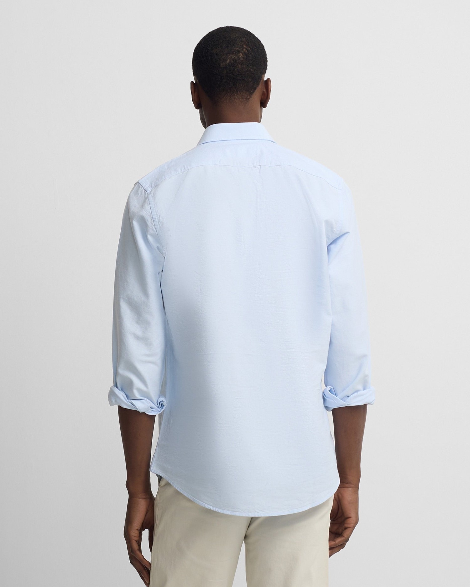 Camisa polera de hombre sport oxford - Silbon - Azul celeste Azul celeste-2