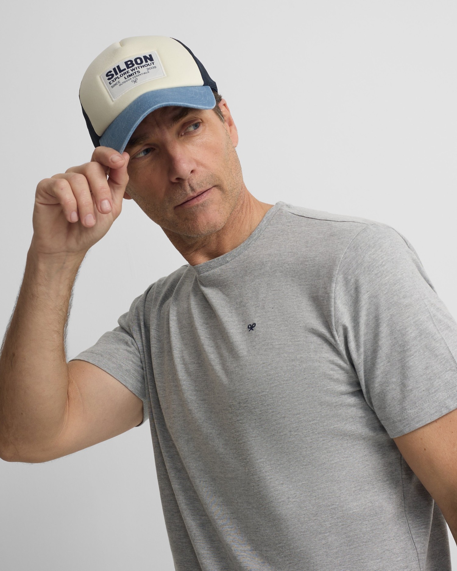 Imagen 3 de Camiseta de hombre silbon minilogo - Gris Gris