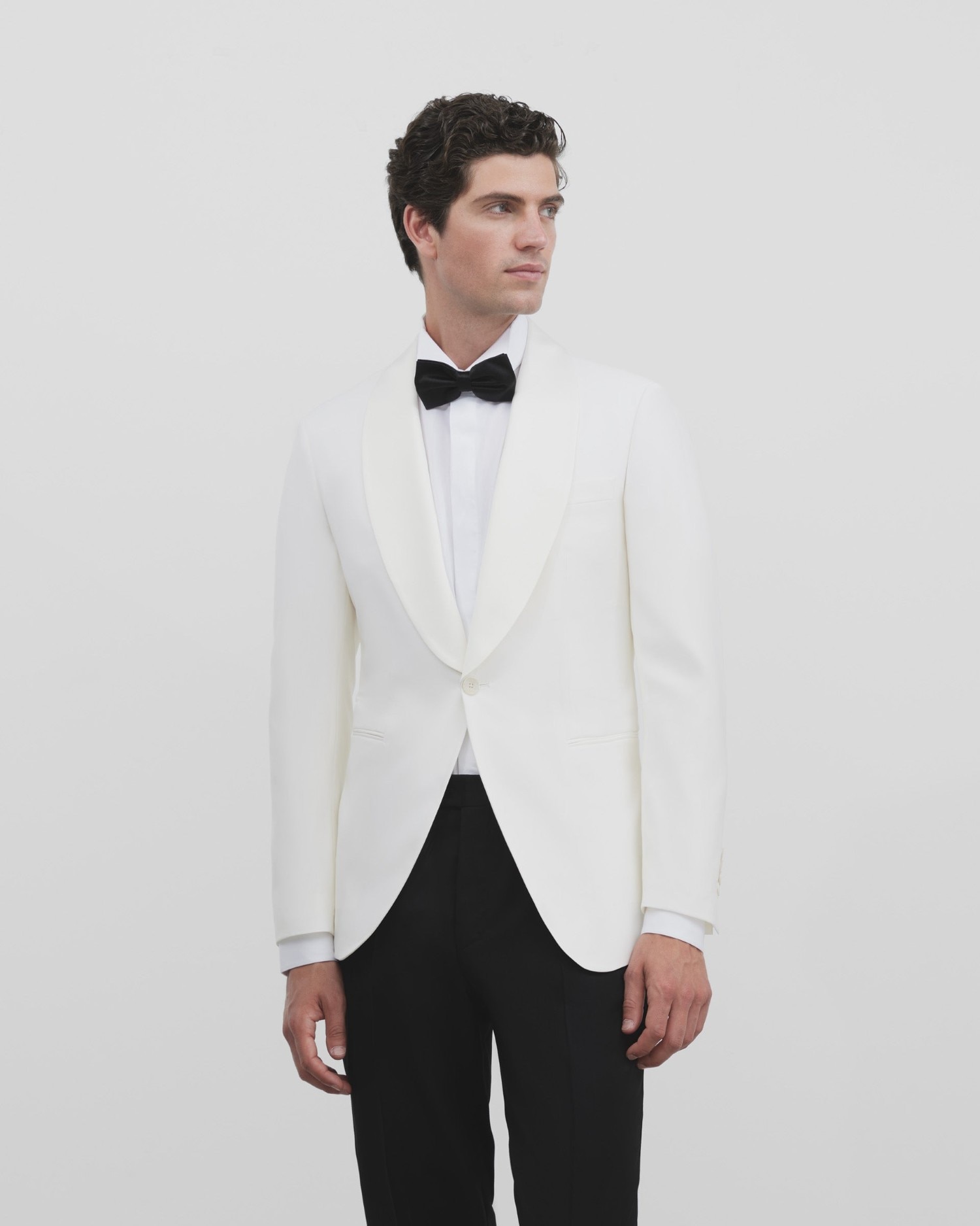 Imagen 0 de Americana de hombre esmoquin silbon Blanco