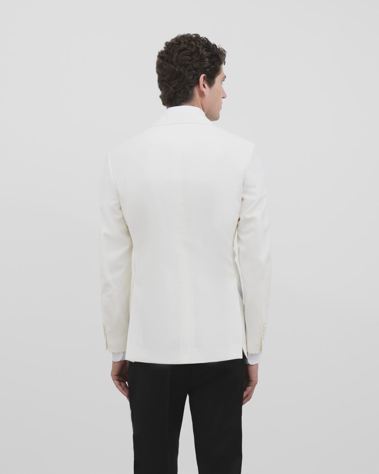 Americana de hombre esmoquin silbon - Blanco Blanco-2