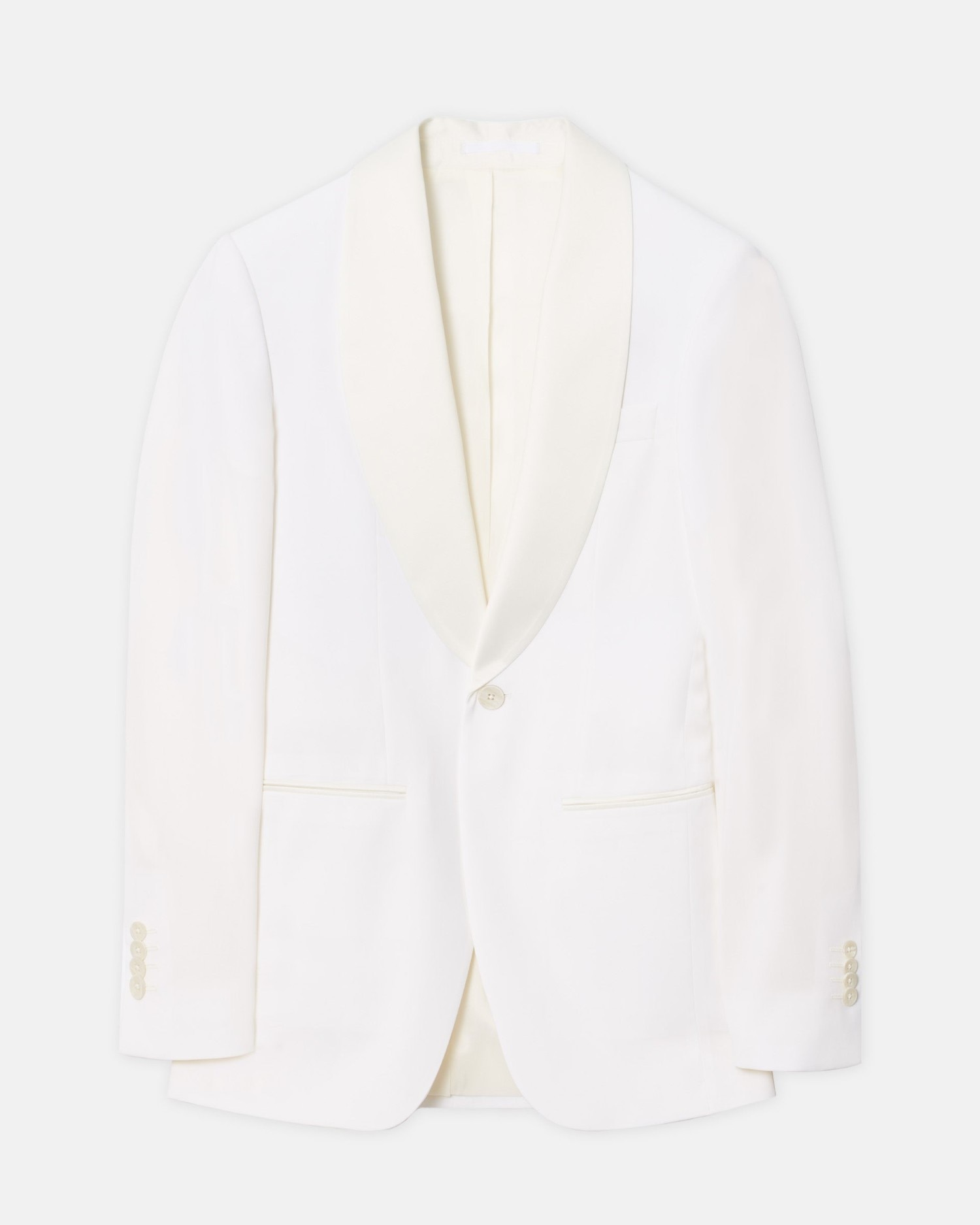 Americana de hombre esmoquin silbon - Blanco Blanco-5