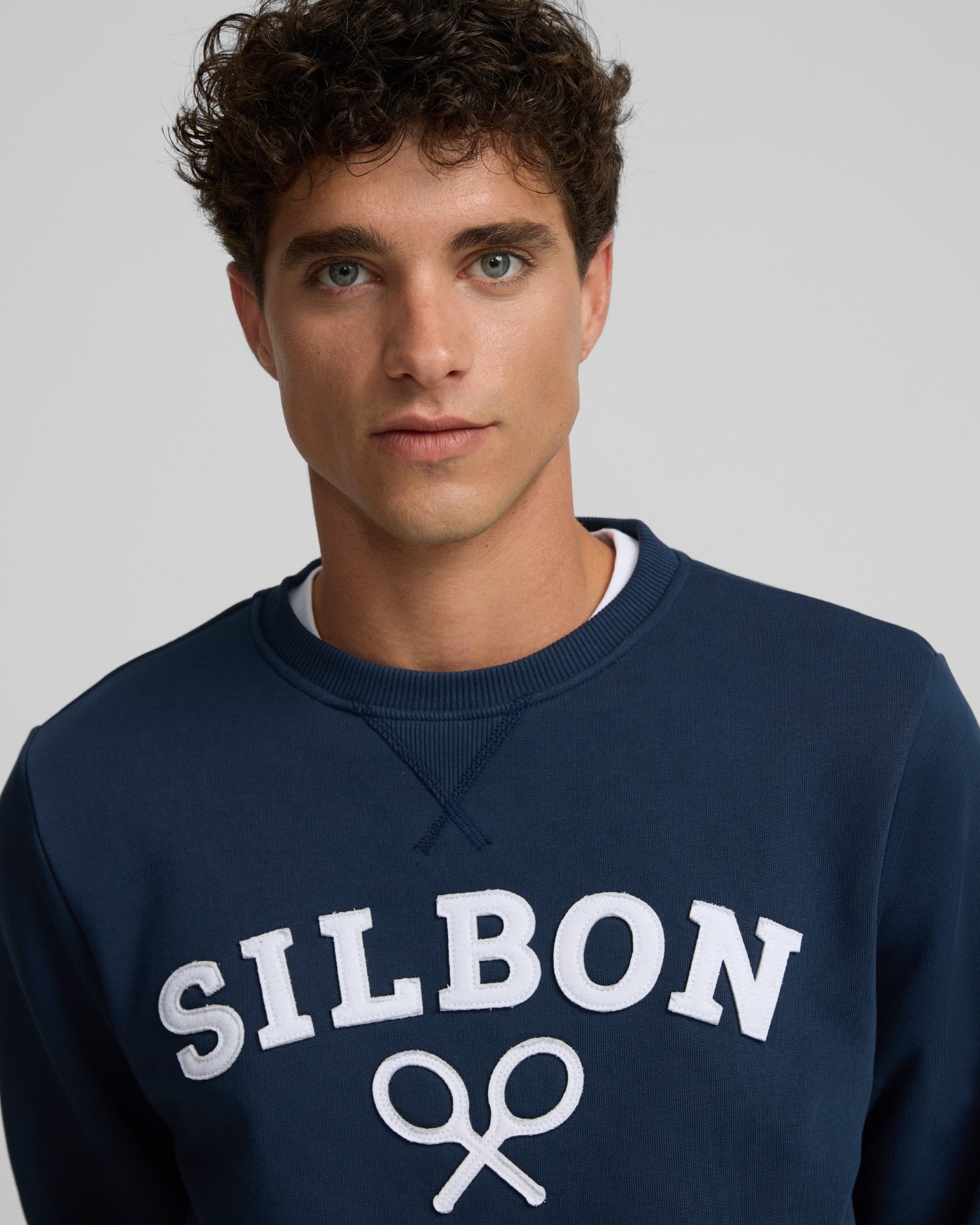 Imagen 3 de Sudadera de hombre silbon raqueta media - Azul marino Azul marino