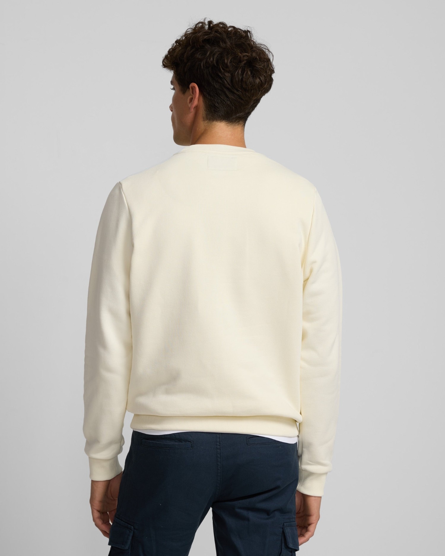 Imagen 2 de Sudadera de hombre silbon raqueta media - Crema Crema