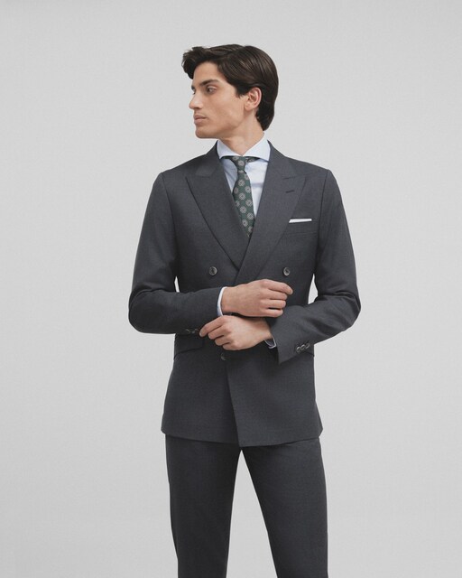 Imagen 0 de Americana de hombre slim lisa en gris