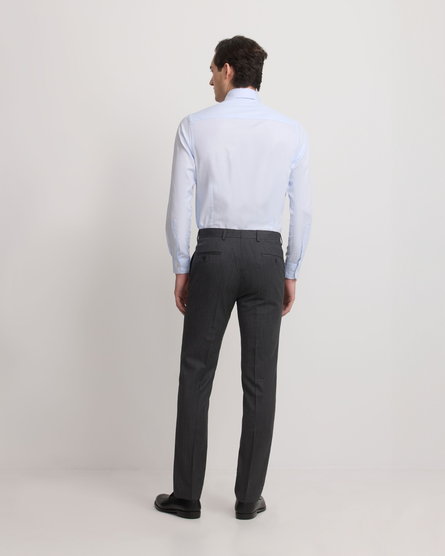 Pantalón de hombre traje clásico espiga - Silbon - Gris Gris-2