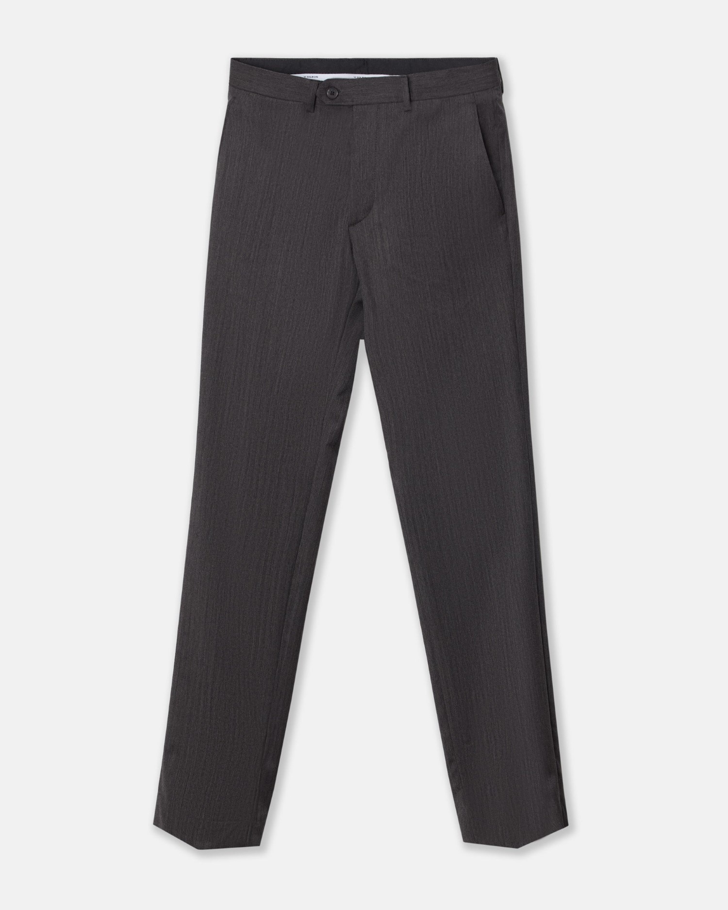 Pantalón de hombre traje clásico espiga - Silbon - Gris Gris-5