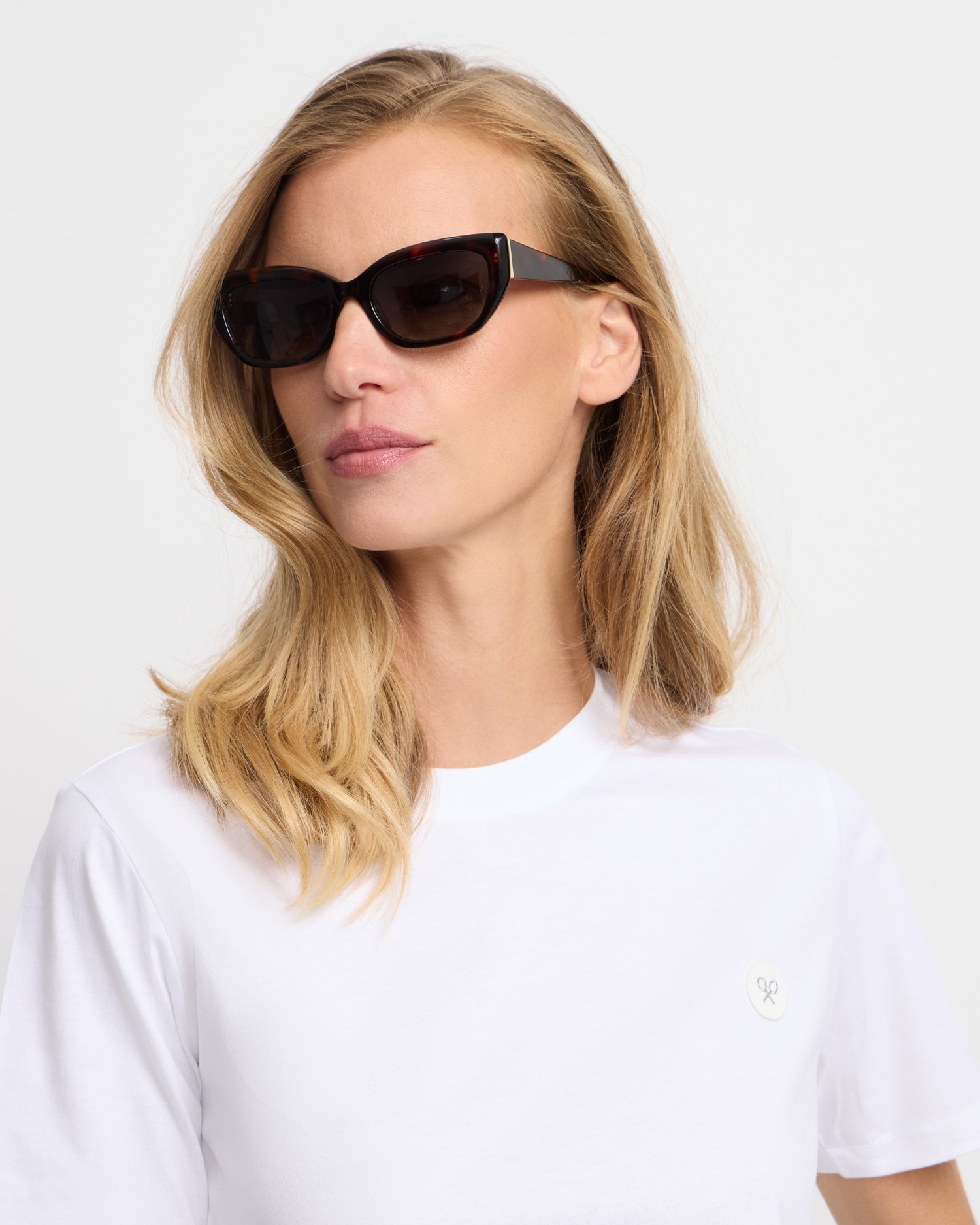 Camiseta woman sunny raqueta blanca - Silbon - Blanco Blanco-3