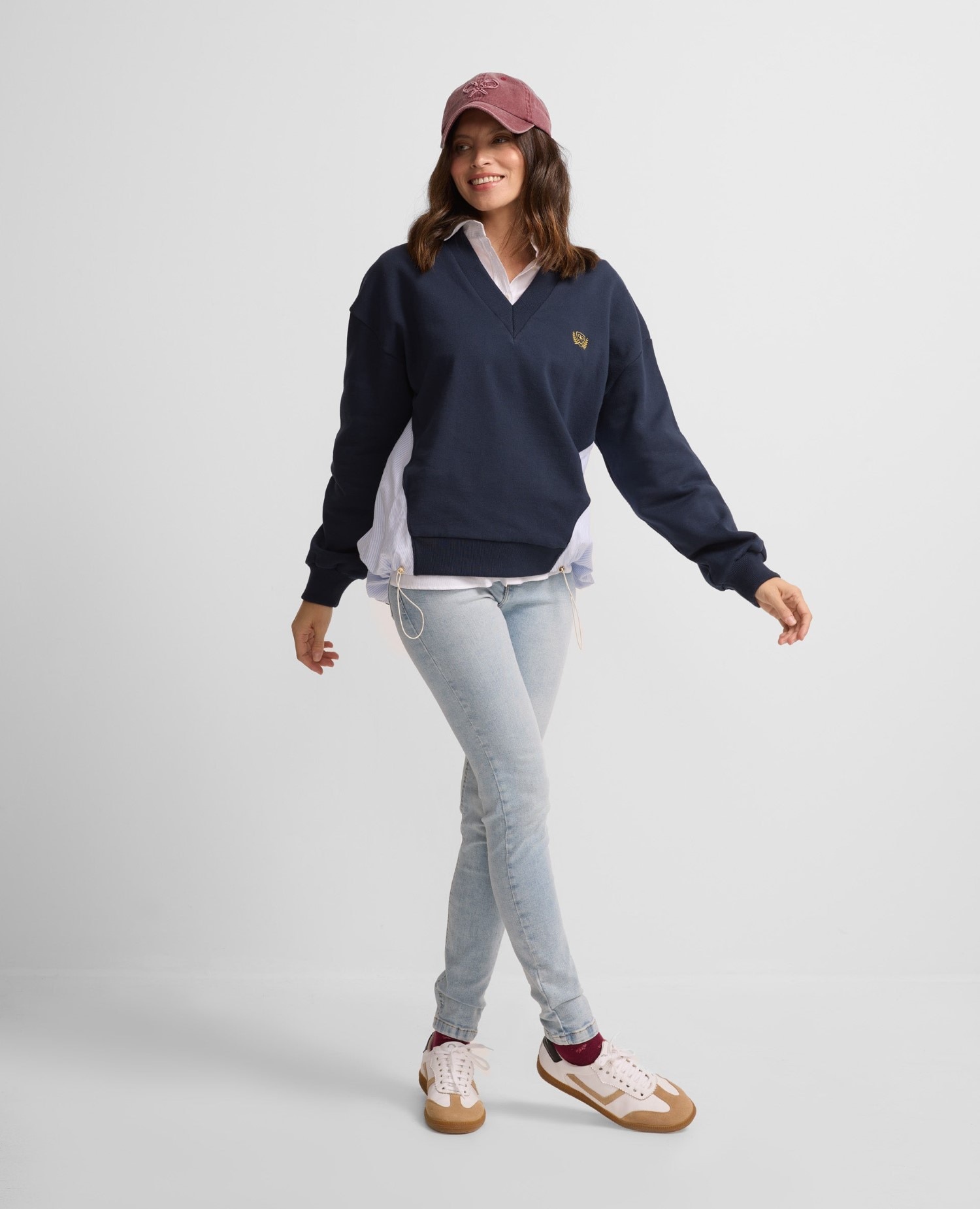 Silbon - Vaquero pitillo de mujer slim fit de tiro medio.