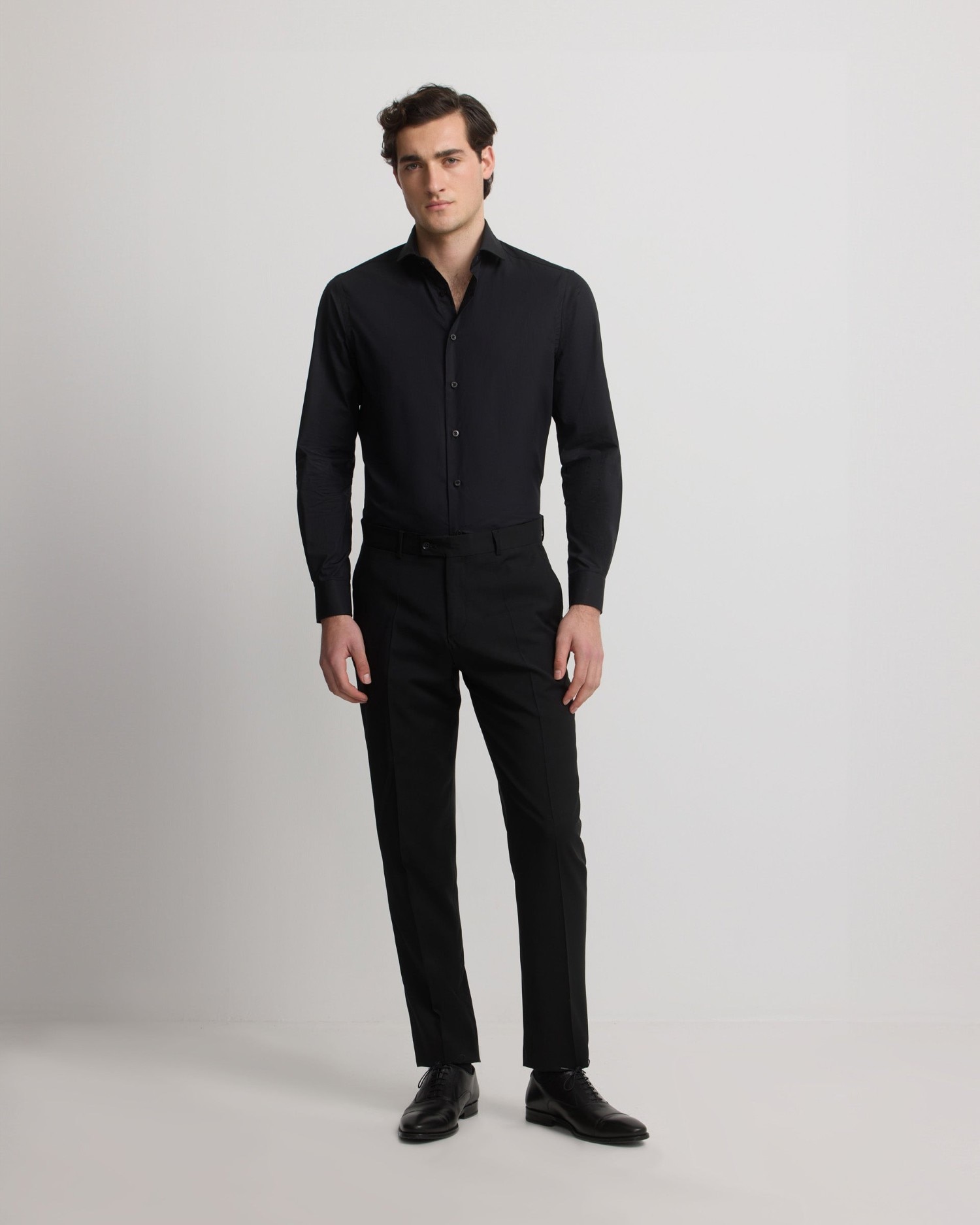 Pantalón de hombre traje clásico - Silbon - Negro Negro-1