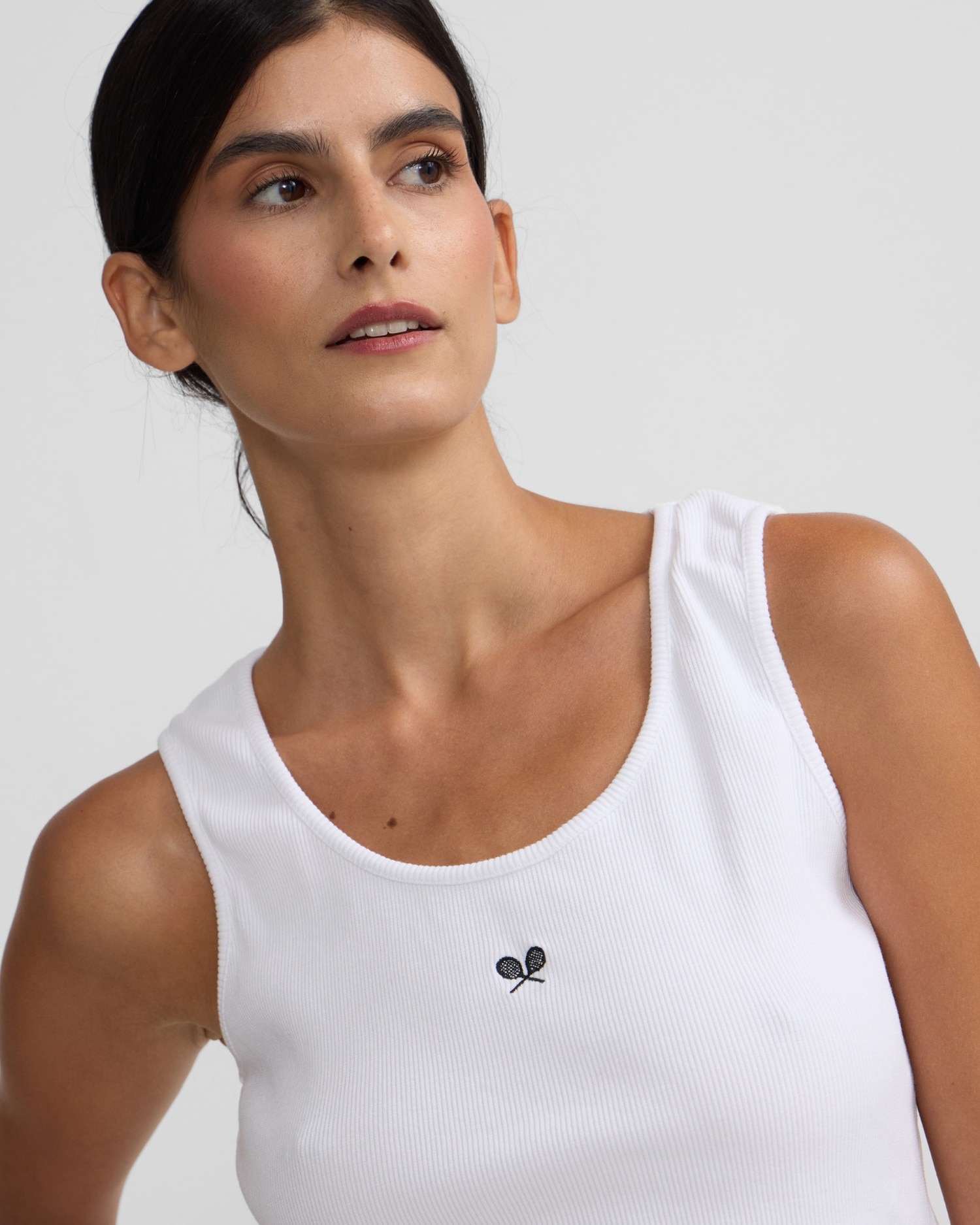 Camiseta woman tank blanca - Silbon - Blanco Blanco-3