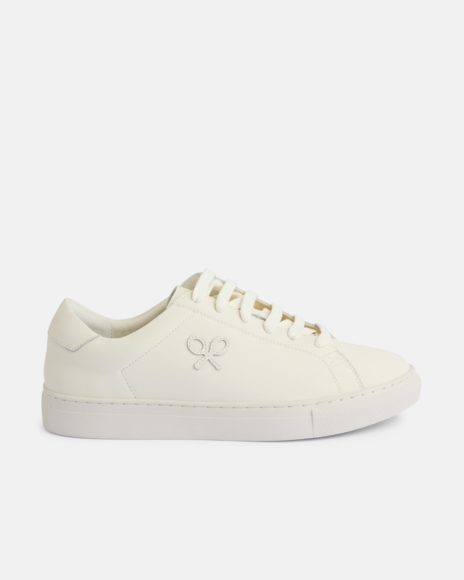 Sapatilhas de Pele Silbon Clássicas em Branco Branco-1