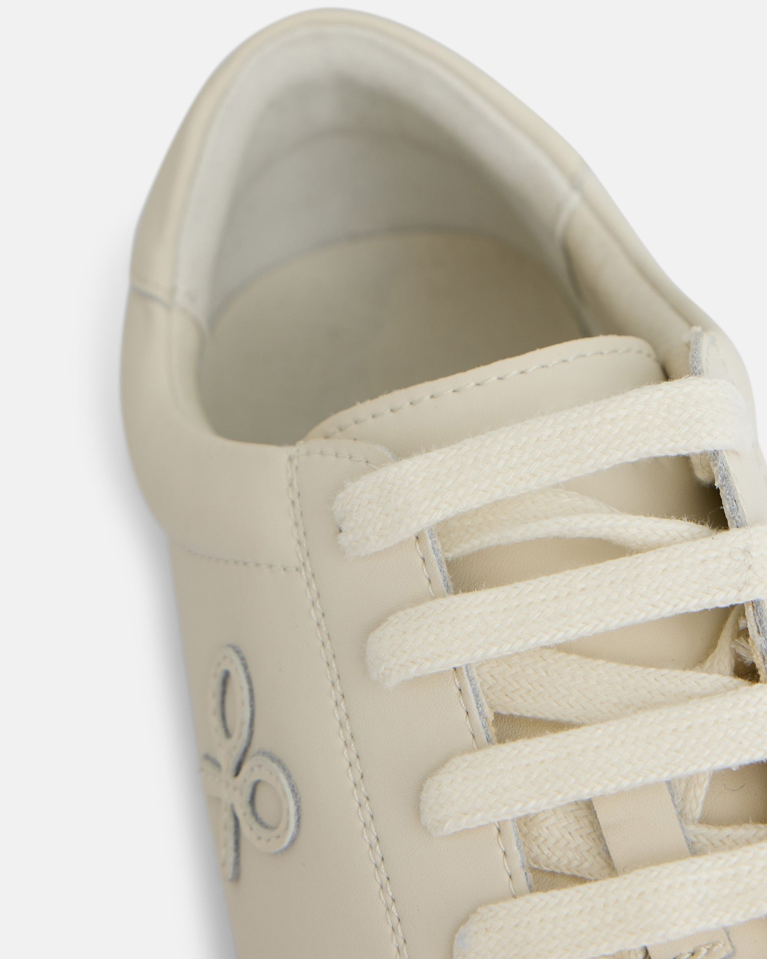 Sapatilhas de Pele Silbon Clássicas em Branco Branco-2