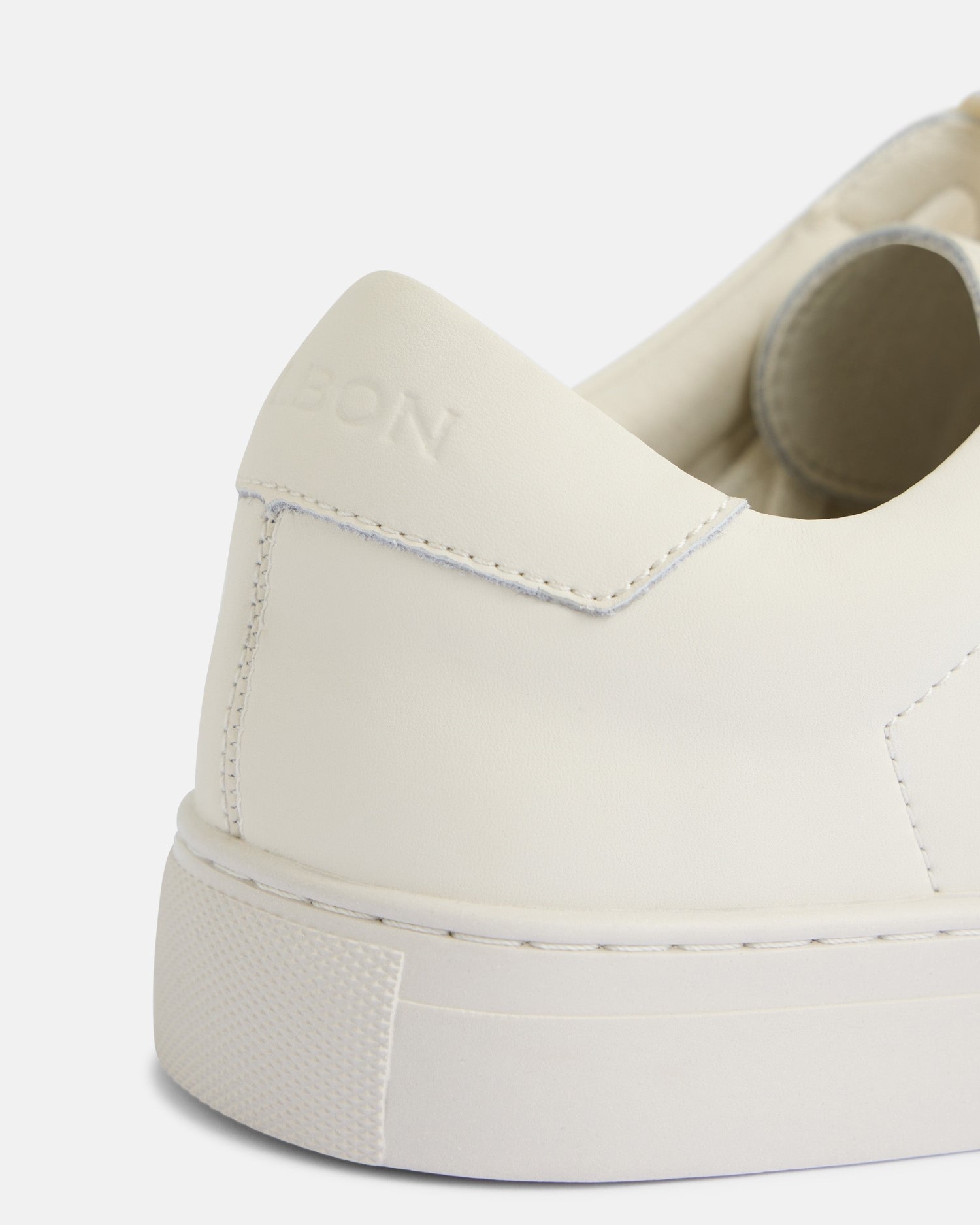 Sapatilhas de Pele Silbon Clássicas em Branco Branco-4