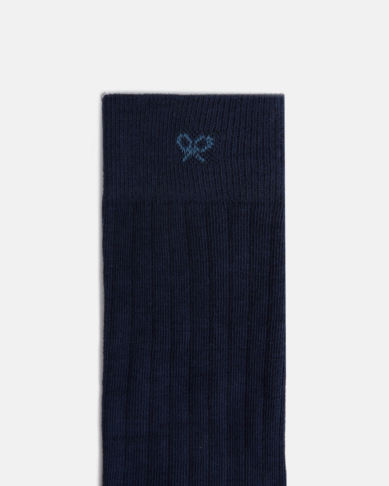 Calcetines altos de hombre silbon liso - Azul marino Azul marino-3