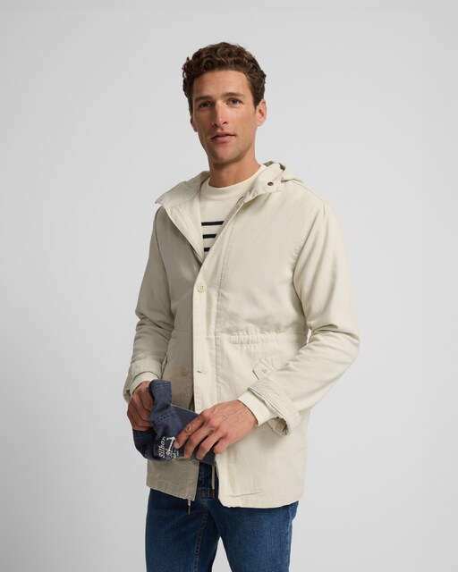 Imagen 0 de Parka de hombre capucha beige claro