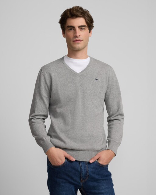 Imagen 0 de Jersey de hombre liso v-neck
