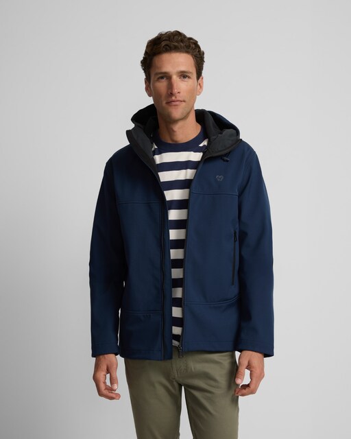 Imagen 0 de Chaqueta de hombre con capucha cortavientos en azul