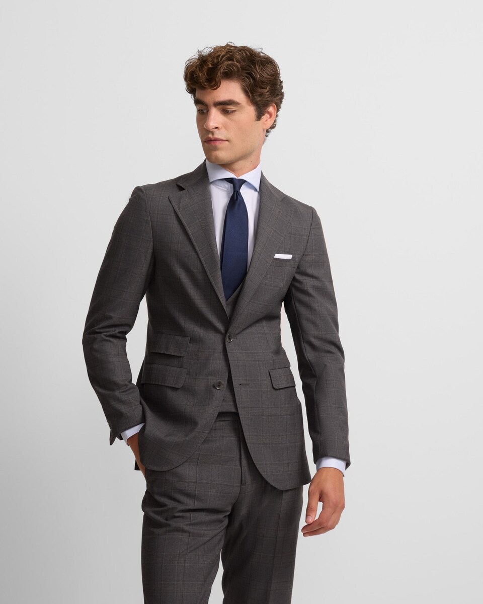 Traje Gris Traje Chaqueta Hombre Joven Trajes Hombre El Corte